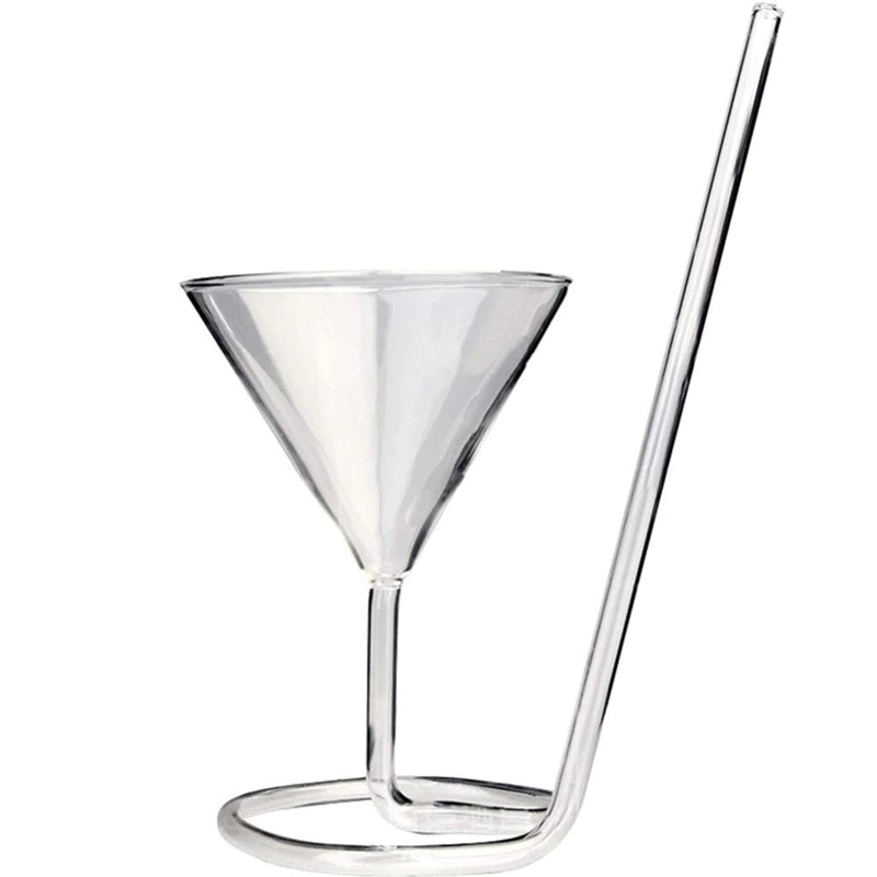 Straw Base Cocktail Glass