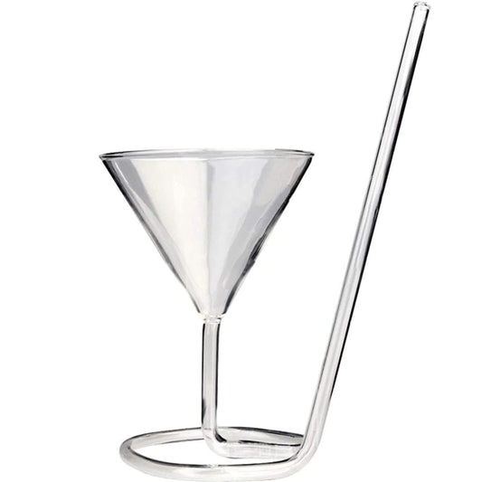 Straw Base Cocktail Glass