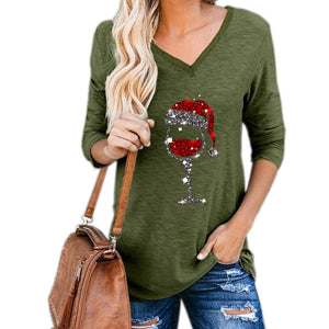 Wine Glass Christmas Ugly Sweater