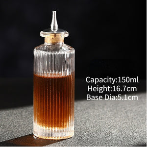 Vintage Bitters Glass Bottle