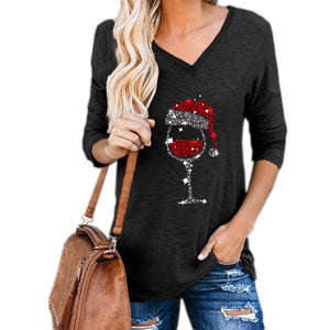 Wine Glass Christmas Ugly Sweater
