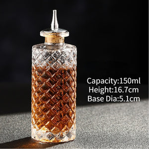 Vintage Bitters Glass Bottle