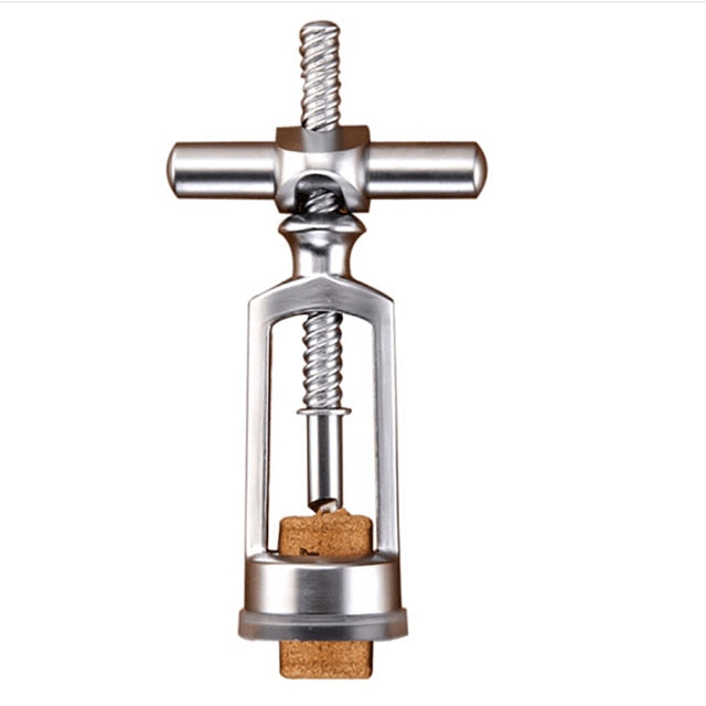 Zinc Alloy Vintage Wine Bottle Opener Europe Red Corkscrew Leverage Design Opening Can Cork Puller Remover Champagne Bar Tools