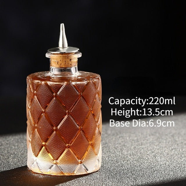 Vintage Bitters Glass Bottle