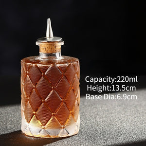 Vintage Bitters Glass Bottle