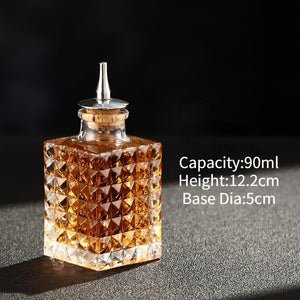 Vintage Bitters Glass Bottle