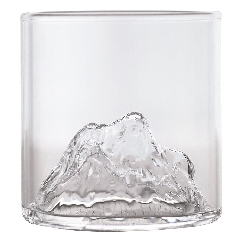 Small Transparent Glass Coffee Cup Mountain Glass Whisky Heat Resistant Tea Drink Milk Juice Cup Cups Drinking Glasses