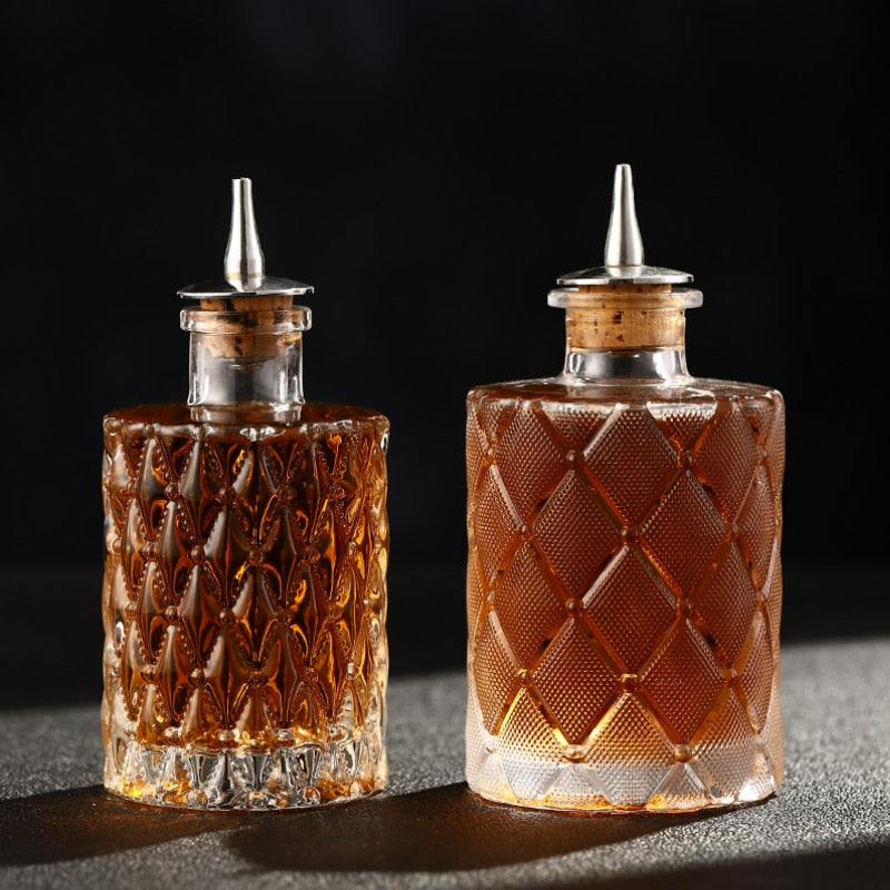 Vintage Bitters Glass Bottle