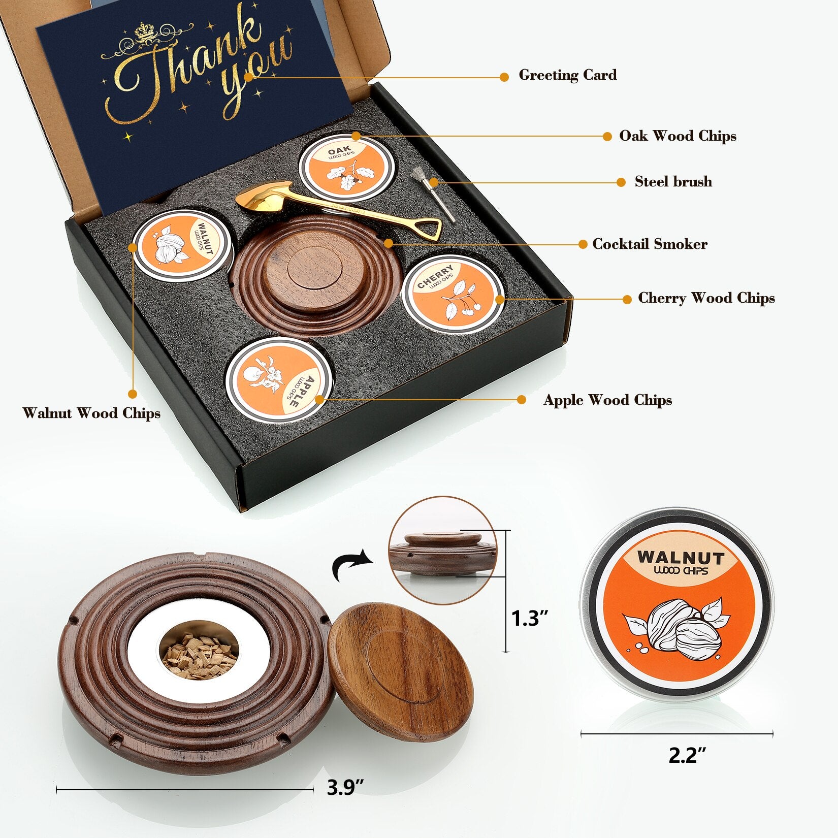 Old Fashioned Cocktail Smoker Kit