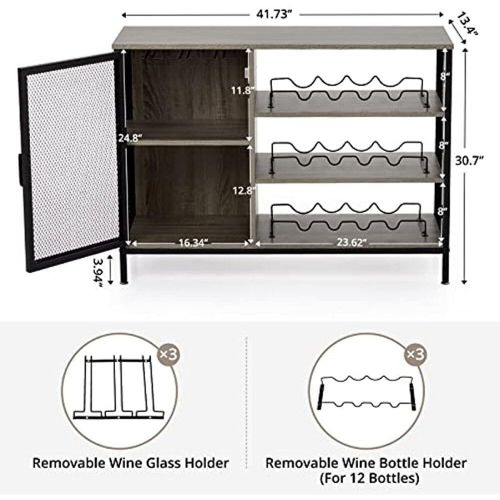 Wine & Liquor Cabinet | Grey