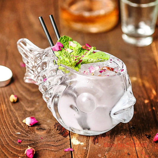 Fish-Shaped Cocktail Glass