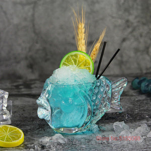 Fish-Shaped Cocktail Glass
