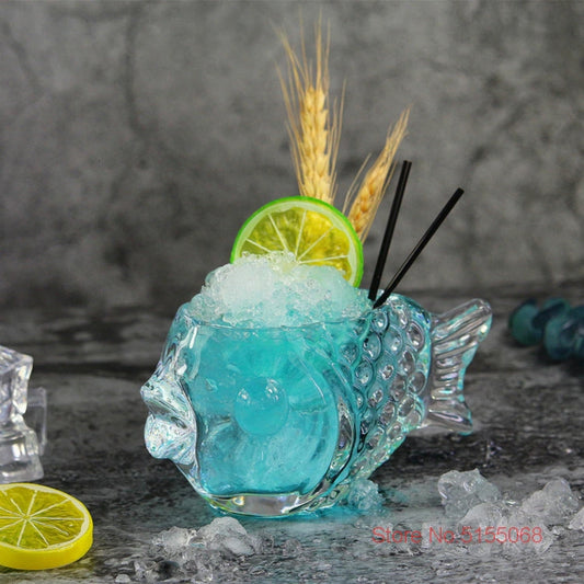 Fish-Shaped Cocktail Glass