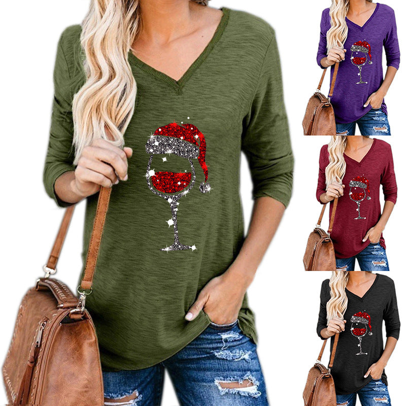 Wine Glass Christmas Ugly Sweater