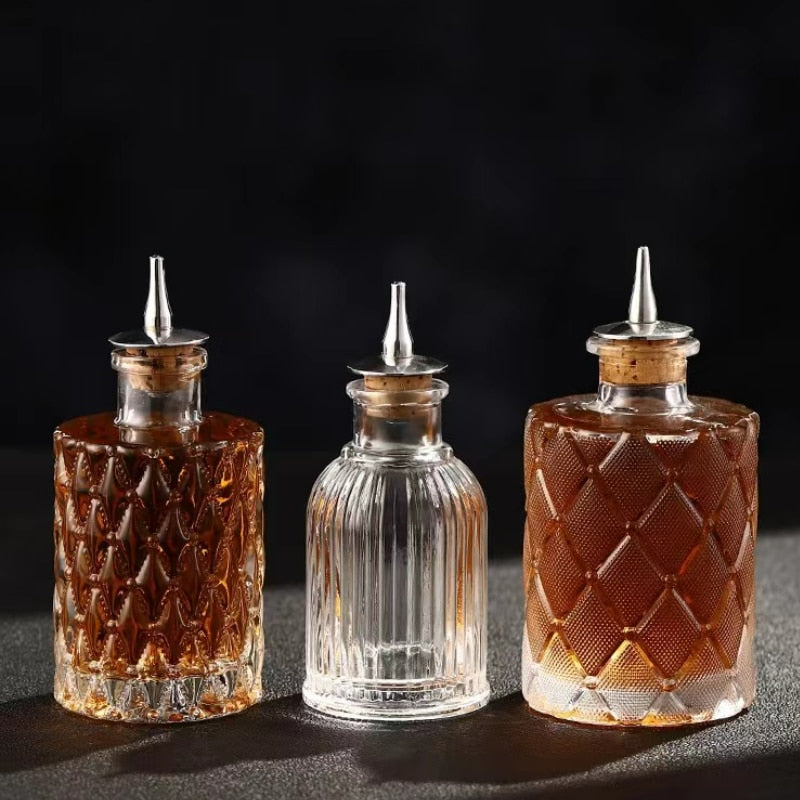 Vintage Bitters Glass Bottle