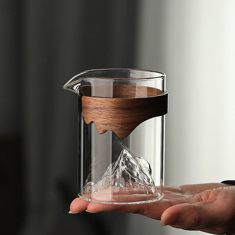 Small Transparent Glass Coffee Cup Mountain Glass Whisky Heat Resistant Tea Drink Milk Juice Cup Cups Drinking Glasses